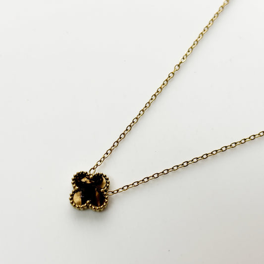 Clover Mocha Necklace